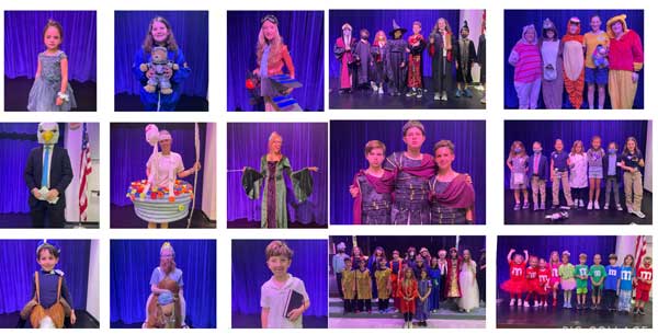 photo collage of the 2022 Purim contest winners
